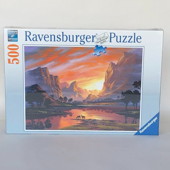 New sealed Ravensburger 500pcs Puzzle-Tranquil Sunset - Picture 11 of 16